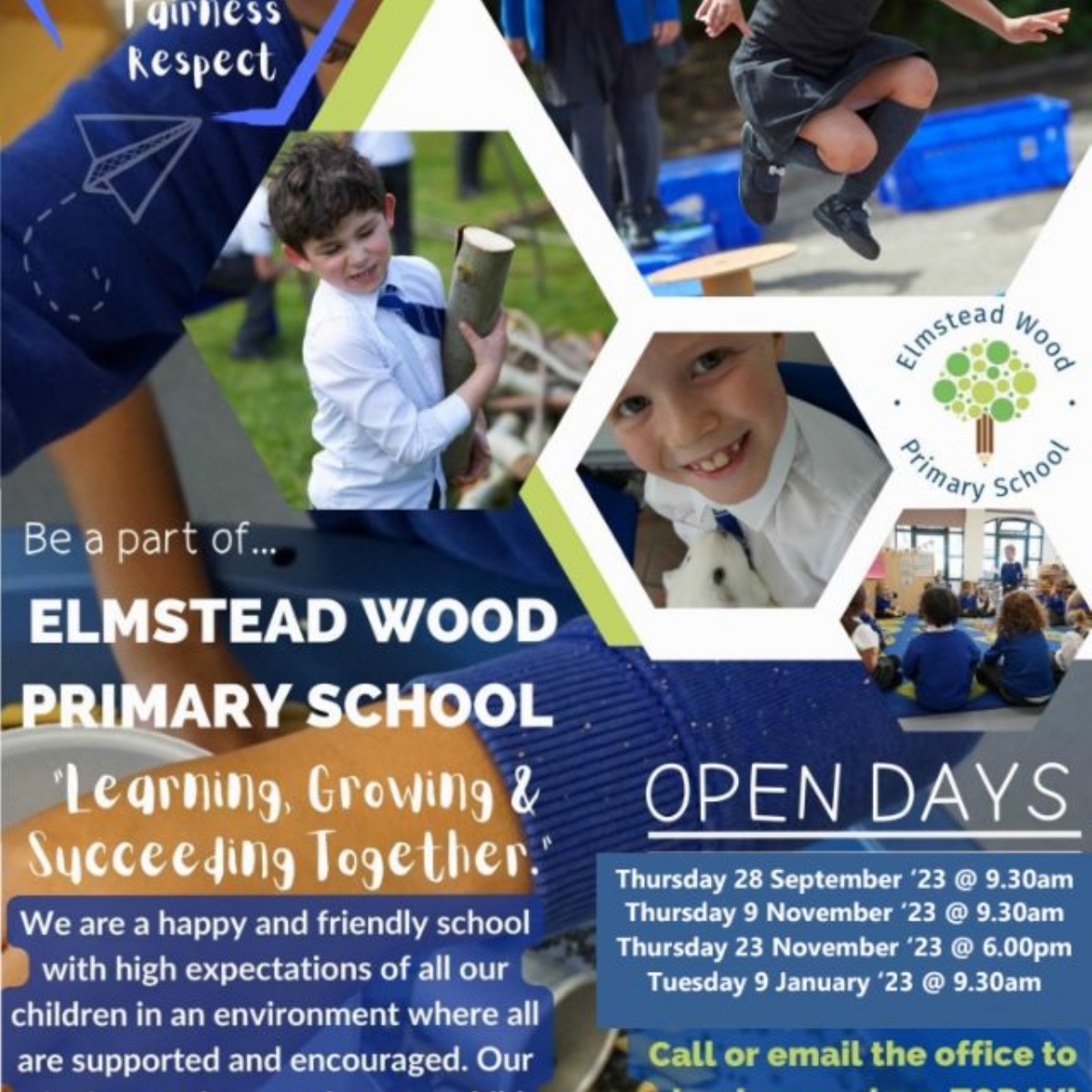 Elmstead Wood Primary School - Open Day - 28th September 2023 - 9:30am